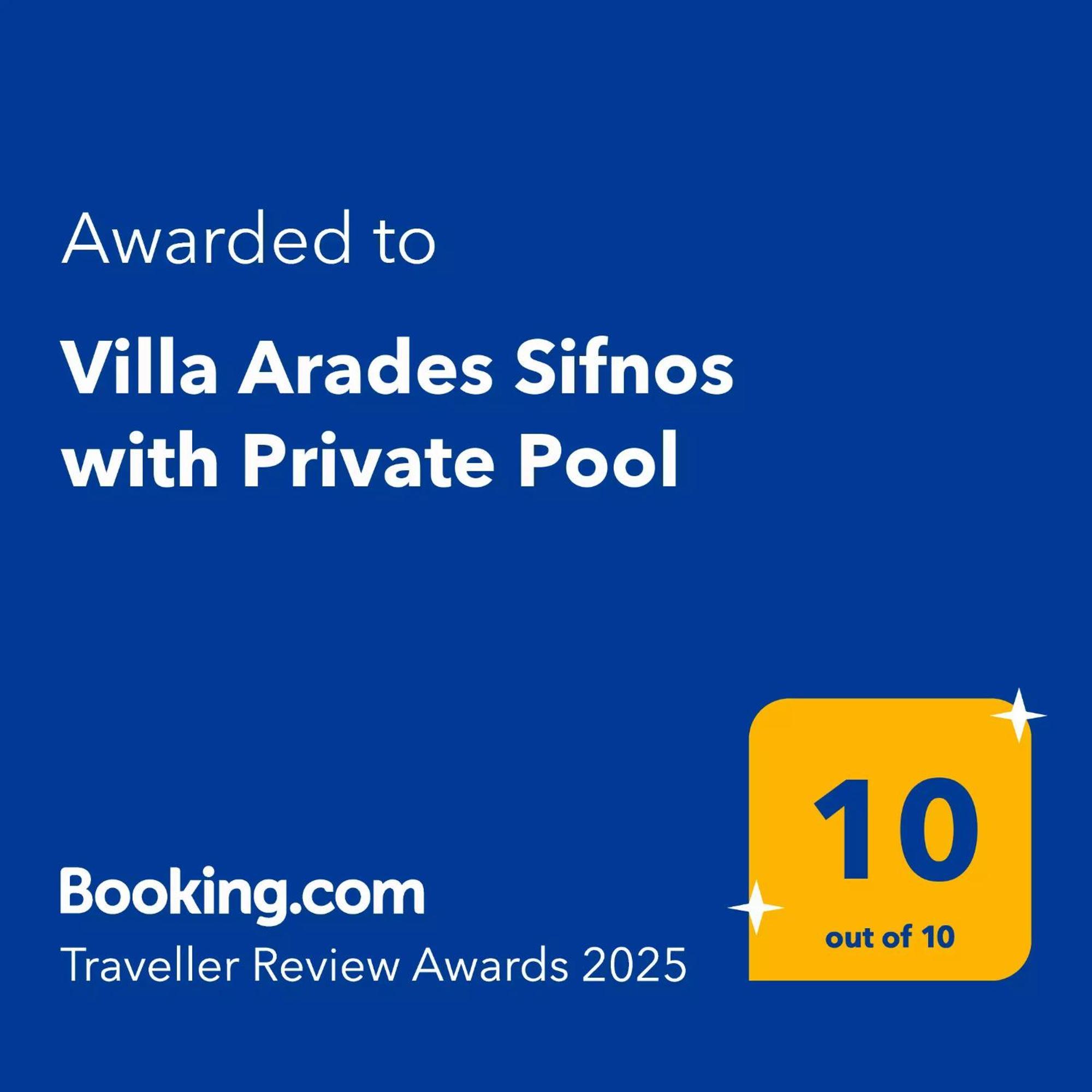 Villa Arades Sifnos With Private Pool Apollonía Exterior foto